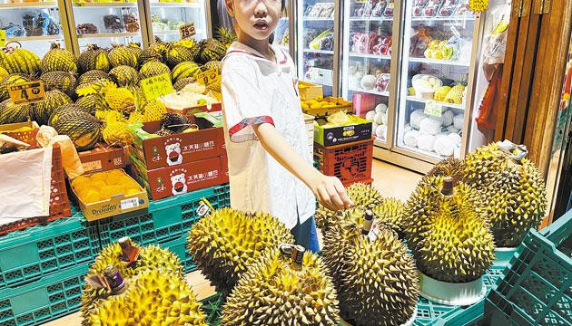 榴莲集中上市成水果市场消费新宠
