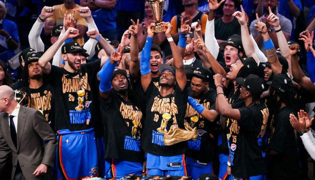 雷霆队夺得NBA总冠军