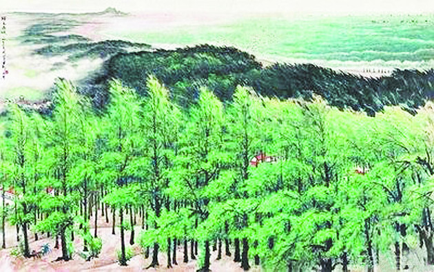 关山月与《绿色长城》