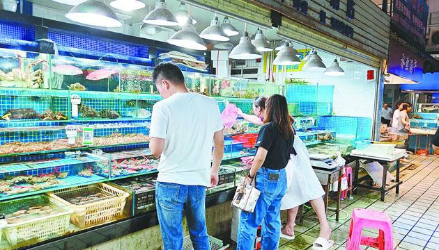 开渔后我市海鲜价格亲民
