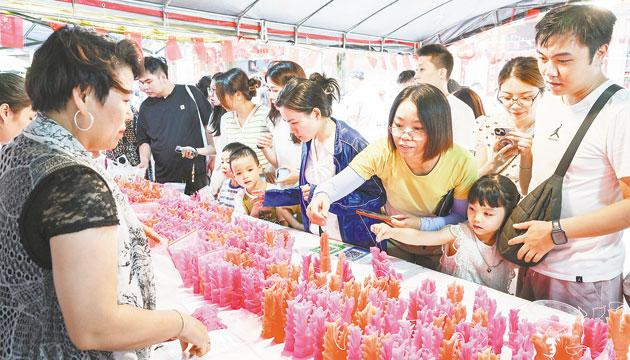 阳江非遗糖鸡、手工灯笼延续中秋文化记忆