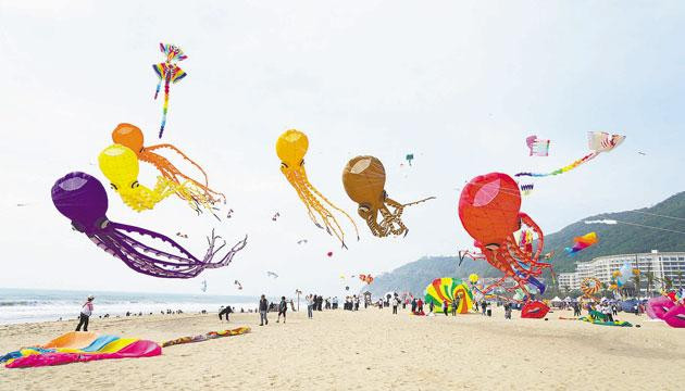 2025年阳江国际风筝邀请赛在海陵岛开幕