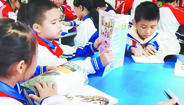 江城区城郊学校有了新的读书馆