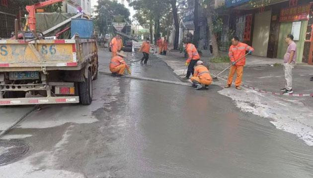 城北街道金郊村3000平方米破损道路完成修缮