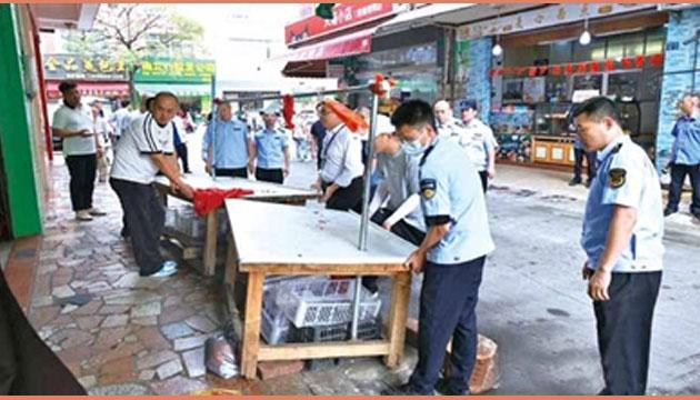 银湾农贸市场及周边环境焕然一新