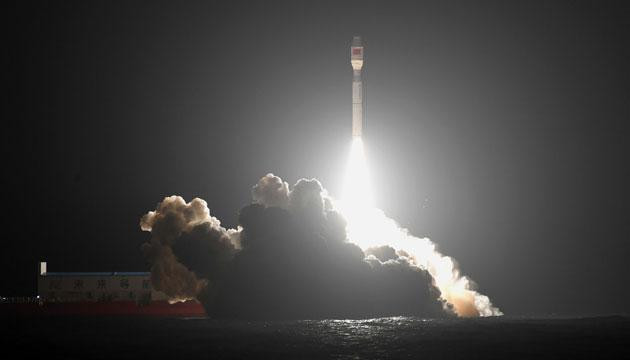 捷龙三号运载火箭在阳江近海再次升空