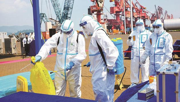 阳江海关开展口岸突发公共卫生事件应急处置演练