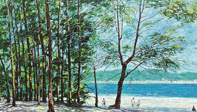 情溢东平珍珠湾（油画）